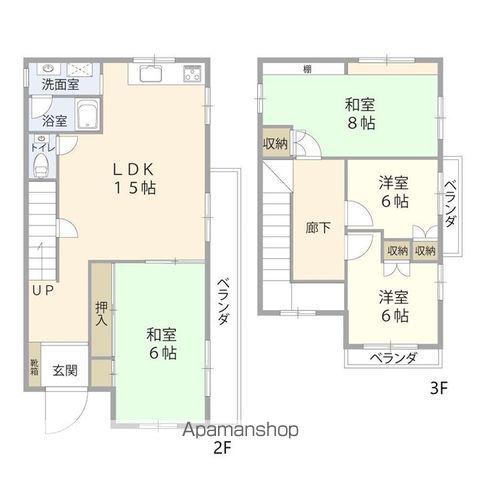 沖縄都市モノレール 経塚駅 徒歩11分 3階建 築33年(4LDK)の間取り写真