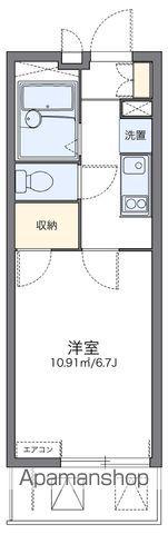 レオパレストウメイ(1K/3階)の間取り写真