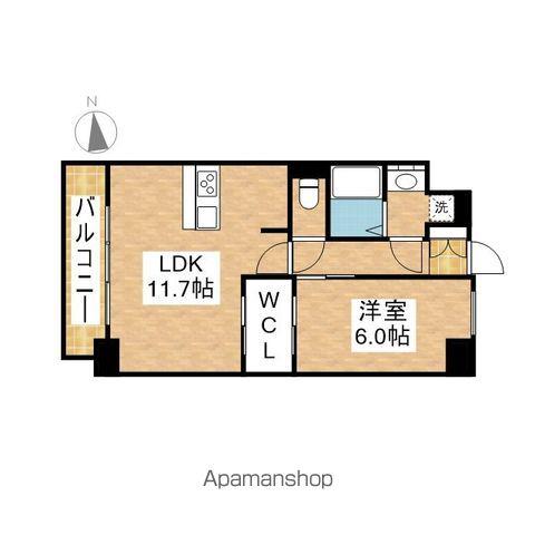 S-RESIDENCE桜本町AWESOMEなんでも乗ります(1LDK/6階)の間取り写真