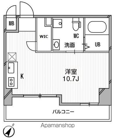 リエス千葉新宿(ワンルーム/4階)の間取り写真