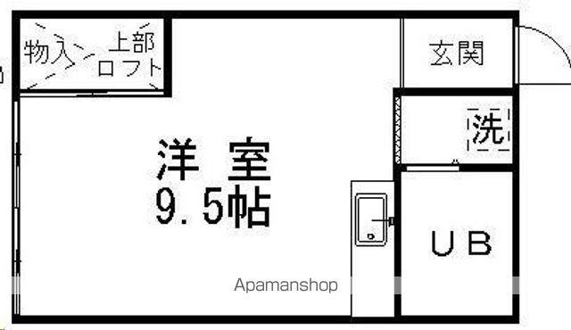 ピアピーク(ワンルーム/1階)の間取り写真
