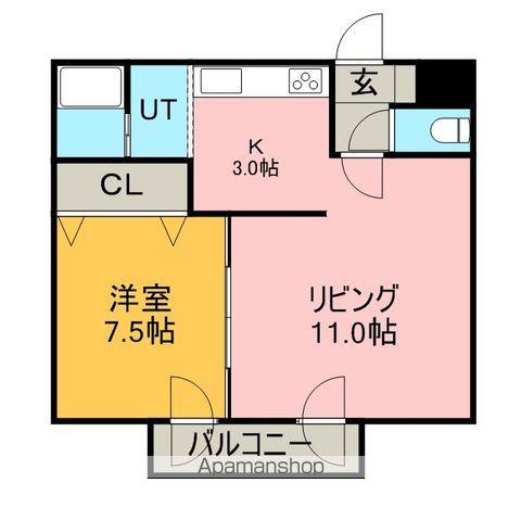 藤井ビル北23条‐2(1LDK/6階)の間取り写真
