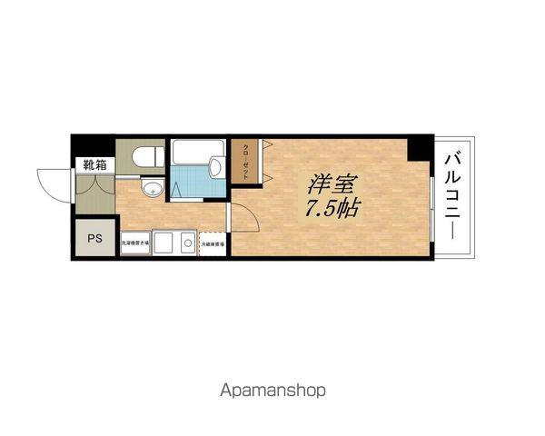 ピュアドミトリーシミズ(1K/1階)の間取り写真