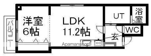 アビネス1・3(1LDK/1階)の間取り写真