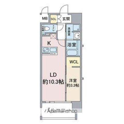 THAMES GARDEN PLACE(1LDK/6階)の間取り写真
