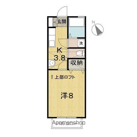 エクセレントハウス(1K/2階)の間取り写真