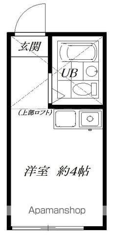 メンフィスハウス(ワンルーム/1階)の間取り写真
