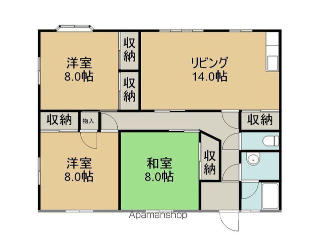 コーポ内山(3LDK/2階)の間取り写真