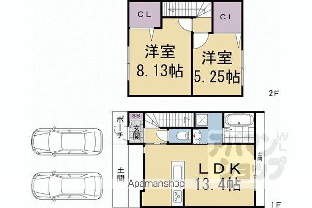 FIORI上賀茂(2LDK)の間取り写真