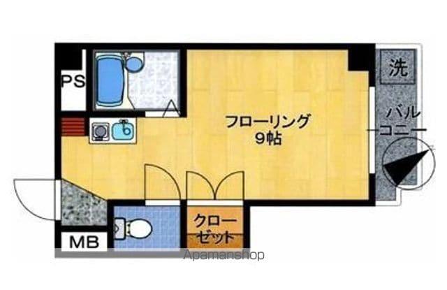 アクセスST(ワンルーム/3階)の間取り写真