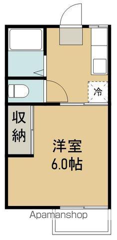 ベルゾーネ高砂(1K/1階)の間取り写真