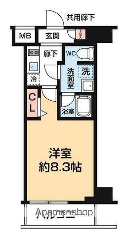 ARCOBALENO KANAMACHI Ⅱ(1K/2階)の間取り写真