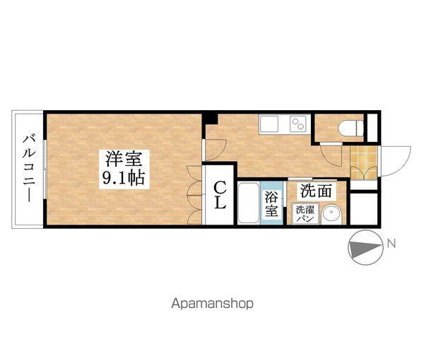 ミノリ セコンド(1K/2階)の間取り写真