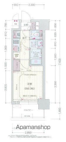 プレサンス千種駅前レガート(1K/7階)の間取り写真