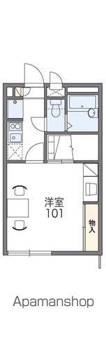 レオパレススジャク(1K/2階)の間取り写真