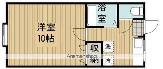 ポテンシャル(1K/1階)の間取り写真