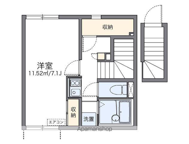 レオネクスト名東本通 ウエスト(1K/2階)の間取り写真