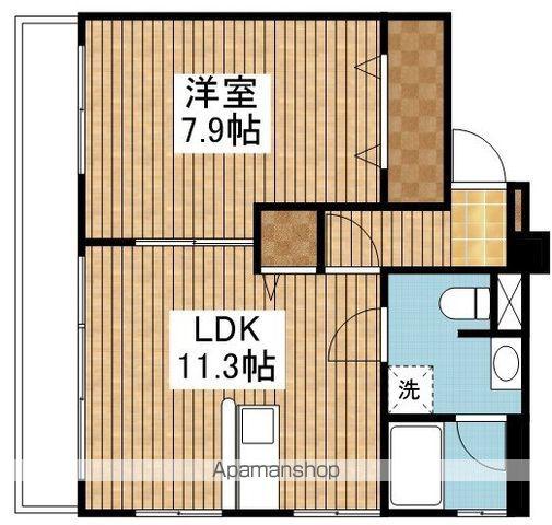 ヴェルジュ松波(1LDK/5階)の間取り写真