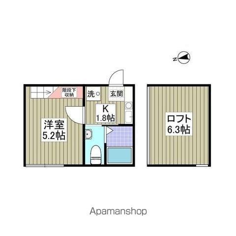 ダルーチャ北初富Ⅰ(1K/1階)の間取り写真