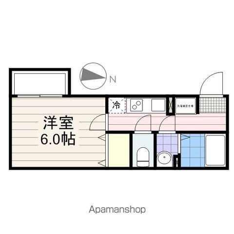 SPAZIO BRUNO(1K/2階)の間取り写真