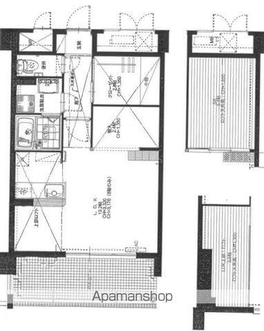アムールルッソ(ワンルーム/2階)の間取り写真