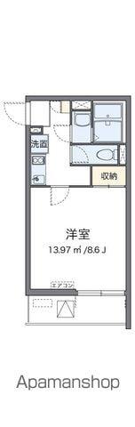 クレイノSMALLRIVERⅡ(1K/3階)の間取り写真