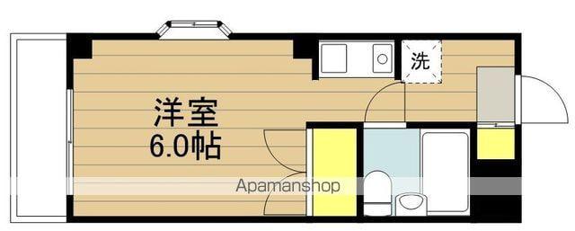 メゾン北戸田(ワンルーム/3階)の間取り写真