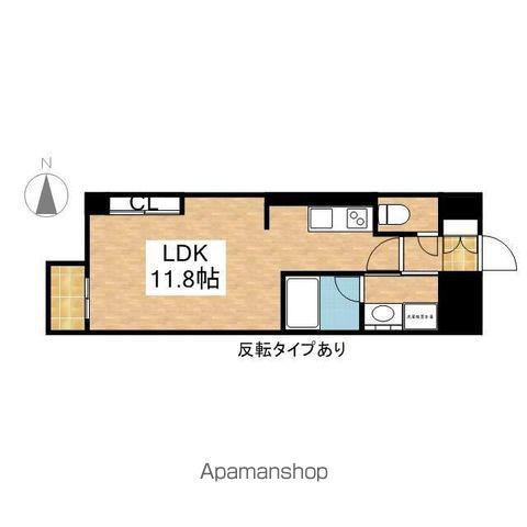 グラヴィス鶴舞(ワンルーム/8階)の間取り写真