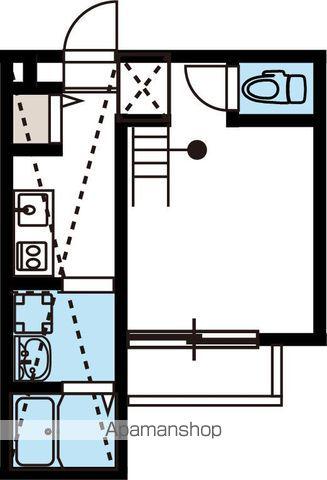 グリーンレイク中小田井(1K/1階)の間取り写真