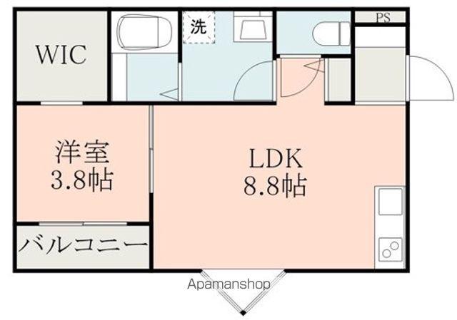 ブエナカーサ大津(1LDK/2階)の間取り写真