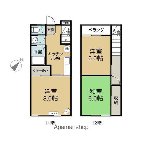 サンブリッジMY(3K/1階)の間取り写真