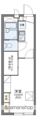 レオパレスフォコン(1K/2階)の間取り写真