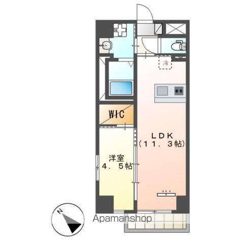 アーバンパレス(1LDK/4階)の間取り写真