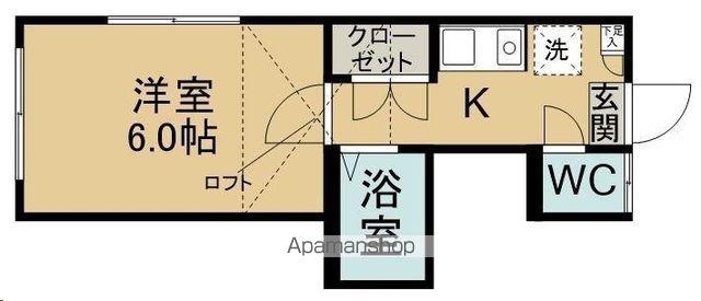サンヒルズ桜ケ丘(1K/1階)の間取り写真