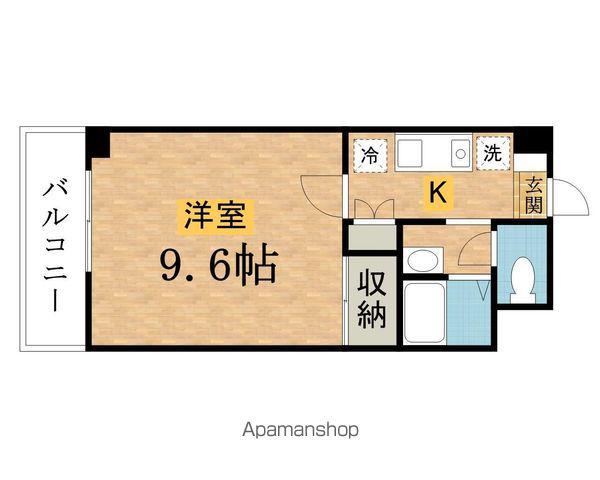 エステートピア黒沢II(1K/1階)の間取り写真