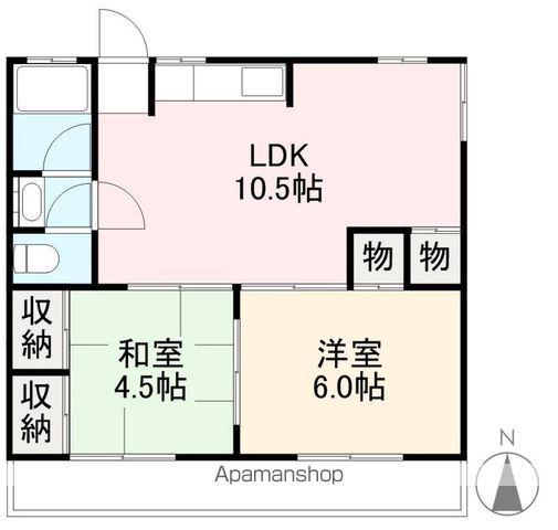 ヴェルヴィルKITA(2LDK/3階)の間取り写真