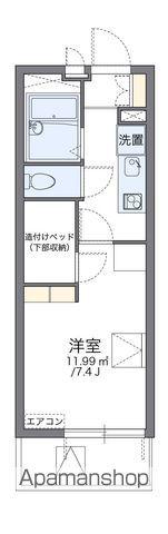 レオパレスアスター(1K/4階)の間取り写真