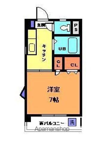 キャッスル和泉(1K/3階)の間取り写真