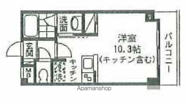 ラフィネ小竹向原(ワンルーム/3階)の間取り写真