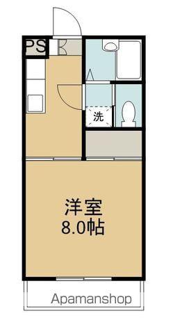 フォレスト10(1K/4階)の間取り写真