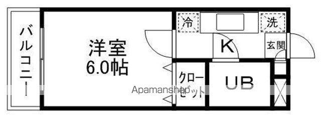 プチレジョン柏木(1K/3階)の間取り写真