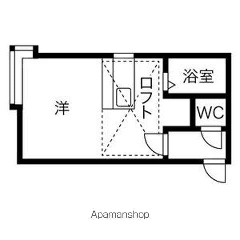 グランプリ東雲(1DK/3階)の間取り写真