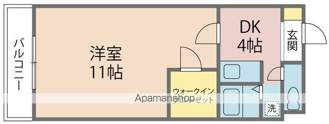 ファミール山城(1K/3階)の間取り写真