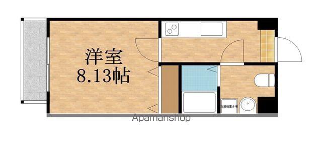 SAMTY京橋FLUSS(1K/1階)の間取り写真
