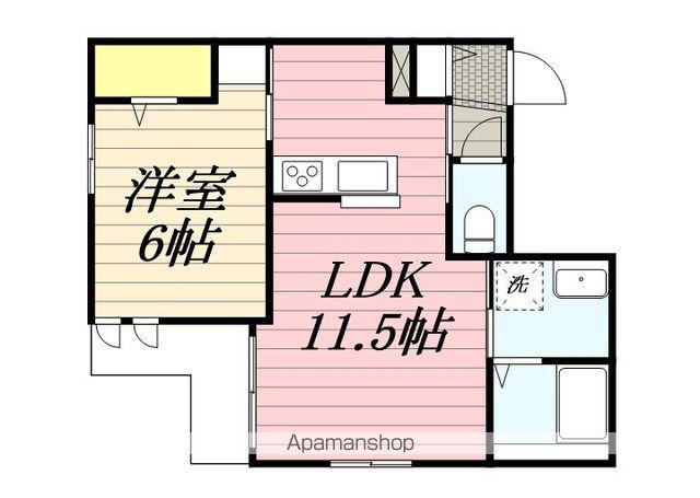 PIACERE(1LDK/1階)の間取り写真