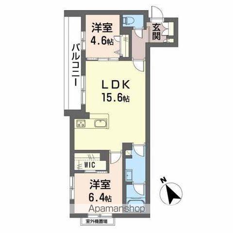 シャーメゾン クラシエスト(2LDK/3階)の間取り写真