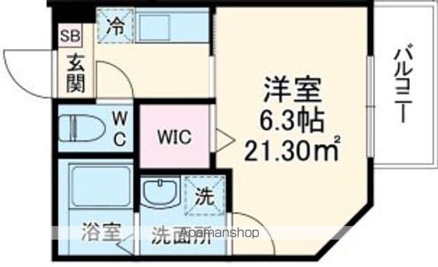 GRADUS道場北Ⅱ(1K/3階)の間取り写真