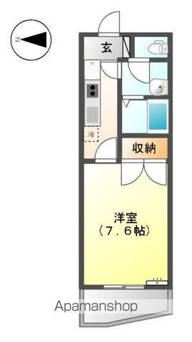 パレットスクエア(1K/1階)の間取り写真