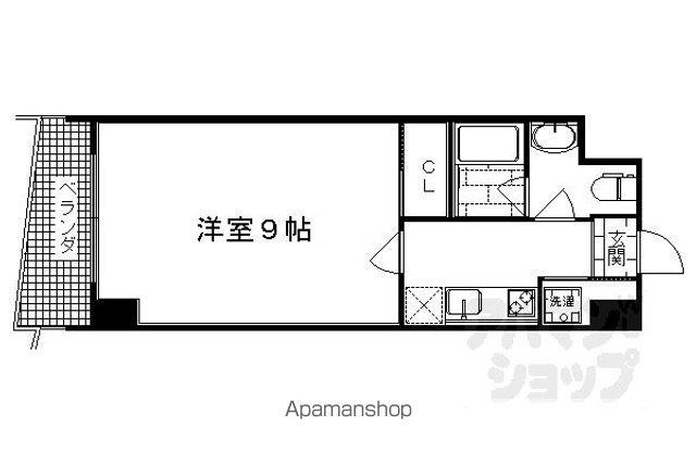 畔勝町マンション(1K/7階)の間取り写真