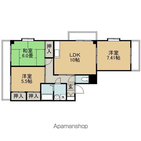 サン・ヴェール小泉(3LDK/4階)の間取り写真